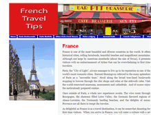 Tablet Screenshot of frenchtraveltips.com
